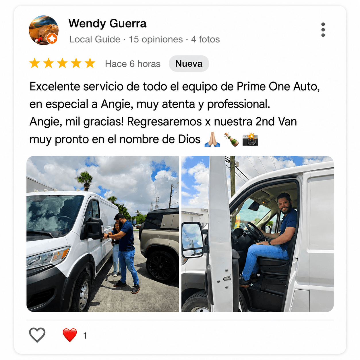 Client review screenshot