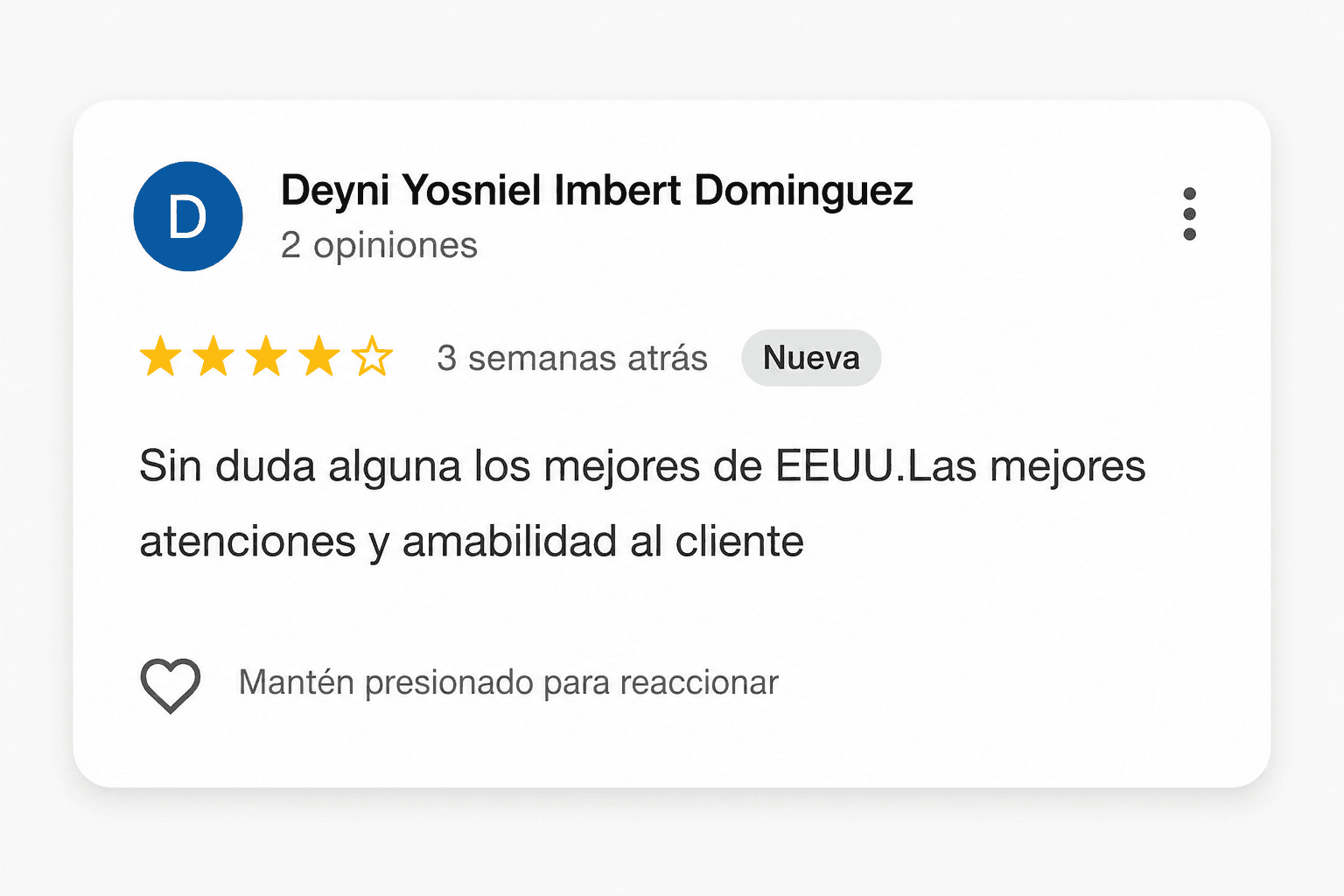 Client review screenshot