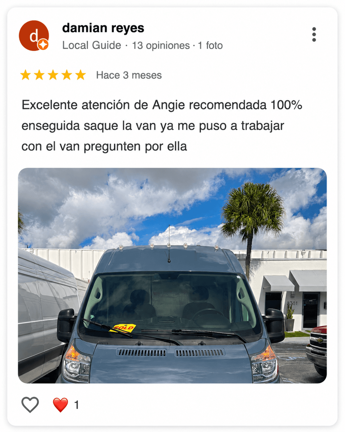 Client review screenshot